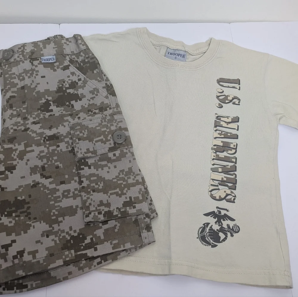 Trooper US Marines Military Outfit Camo Camouflage S
